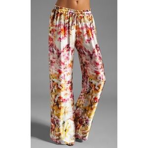 Karina Grimaldi Maui Print Pants in Water Color Floral Size XS